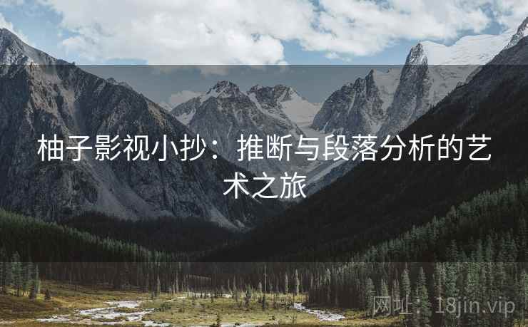 柚子影视小抄：推断与段落分析的艺术之旅